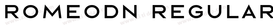 Romeodn Regular字体转换